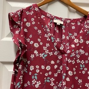 Loft Flutter Sleeve Top